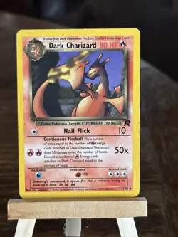 Pokemon Dark Charizard 21/82 Team Rocket Rare 80 HP Unlimited English Wizards - Image 1