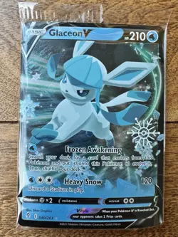 🔥 Pokemon 2023 Holiday Advent Calendar Festive Stamped Glaceon V 040/203 - Image 1