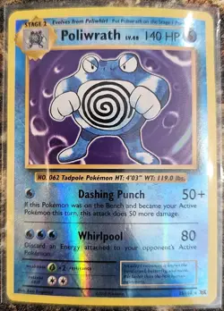 Pokemon 2016 Evolutions Poliwrath Rev Holo 25 LP - Image 1