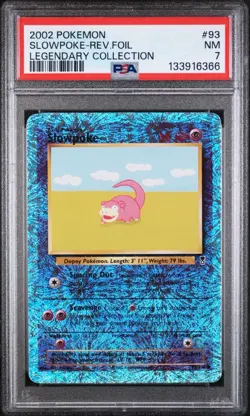Pokemon Slowpoke 93/110 Legendary Collection Reverse Holo PSA 7 - Image 1