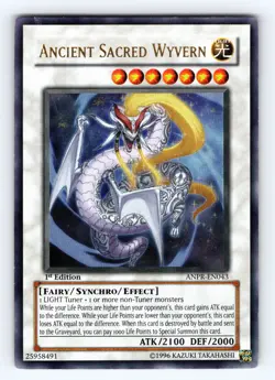 Yugioh Ancient Sacred Wyvern ANPR-EN043 1st Ultra Rare - HP 💎 - Image 1
