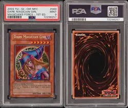 Yu-Gi-Oh! Dark Magician Girl MFC-000 1st Edition Magician's Force PSA 9 - Image 1