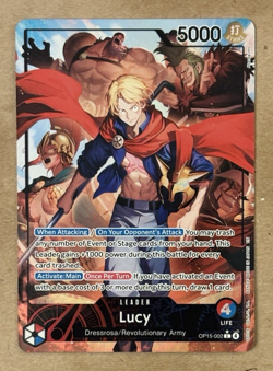 Lucy Foil Adventure on Kami's Island Alternate Art OP15-002 One Piece CCG - Image 2