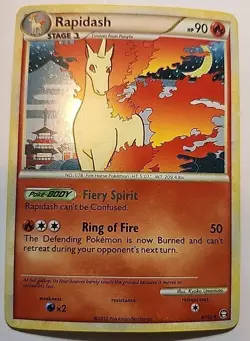 Pokemon TCG Rapidash 8/102 Holo Rare Foil Pokemon Card LP+ - Image 1