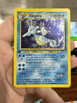 Kingdra 8/111 - *Swirl* Pokemon TCG Neo Genesis 1st Edition Holo Card WOTC DMG - Image 1