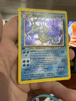 Kingdra 8/111 - *Swirl* Pokemon TCG Neo Genesis 1st Edition Holo Card WOTC DMG - Image 3