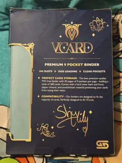 VCard Collectors Binder: Shylily 9 Pocket No Ring Binder Holds 360 Cards - Image 5