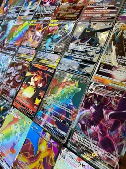 Pokemon Official TCG Card Lot 100 Cards Including Ultra Rare, EX, GX, V, VMAX - Image 3