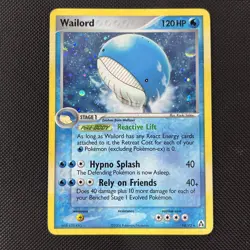 Pokemon Wailord 14/92 EX Legend Maker Holo Pokemon Card TCG LP - Image 1