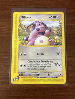 Pokemon Miltank Aquapolis Common Regular English Card 60 HP 94/147 2002 - Image 2
