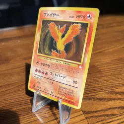 Pokemon Moltres Mystery of the Fossils Holo Rare Japanese Card 146 w. SWIRL! - Image 4
