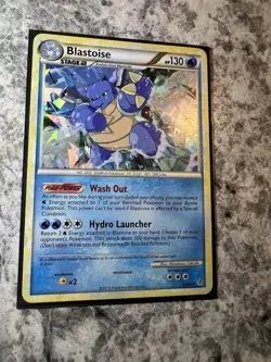 Blastoise Cracked Ice Holo 013/095 Deck Exclusive Pokemon Card HGSS - Image 3