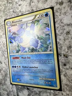 Blastoise Cracked Ice Holo 013/095 Deck Exclusive Pokemon Card HGSS - Image 5