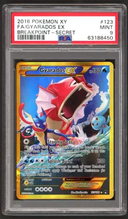 Pokemon Cards - PSA 9 Gyarados EX 123/122 - XY Breakpoint Secret Rare - MINT - Image 1