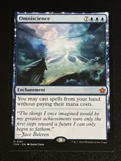 MTG Foundations Omniscience 0161 NM Mythic - Image 1