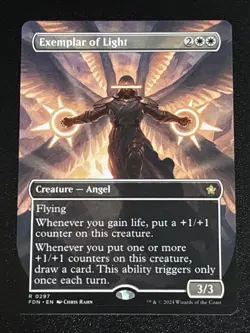 MTG Foundations Exemplar of Light Borderless 0297 NM Rare - Image 1
