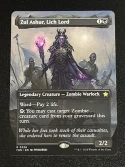 MTG Foundations Zul Ashur, Lich Lord Borderless 0326 NM Rare - Image 1
