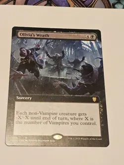 Olivia's Wrath Extended Art Commander Crimson Vow MTG Magic The Gathering NM - Image 1