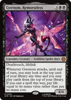 MtG Gwenom, Remorseless M 0056 Marvel's Spider-Man Regular Mythic - Image 1