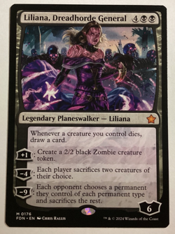 MTG Foundations LILIANA, DREADHORDE GENERAL LP (3167) Graded Power - Image 1