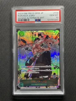 One Piece Card Zoro Comicsuper PSA10 - Image 1