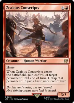 MTG - Zealous Conscripts - Lord of the Rings Commander - Magic the Gathering - Image 1
