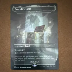 Dracula's Tomb #208 Secret Lair Drop Foil Legendary Land Borderless MTG 2021 - Image 1