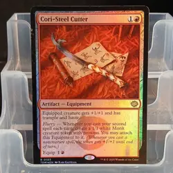Magic: The Gathering Cori-Steel Cutter Red Artifact Equipment Rare TDM-EN Foil - Image 1