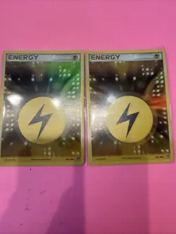 TWO (Holo-Rare) Pokemon LIGHTNING ENERGY Card EX POWER KEEPERS Set 106/108 - Image 1