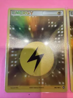TWO (Holo-Rare) Pokemon LIGHTNING ENERGY Card EX POWER KEEPERS Set 106/108 - Image 2