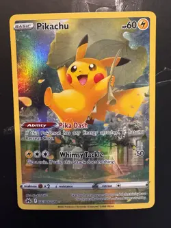 Pokemon Pikachu TCG Holo Ultra Rare Card GG30/GG70 Crown Zenith Galarian Gallery - Image 1