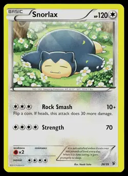 Pokemon Card - Snorlax Kalos Starter Set 26/39 Common - Image 1