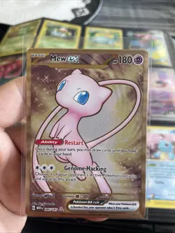 Pokemon TCG Mew EX Metal Gold NM 205/165 Scarlet & Violet 151 Promo Card - Image 1