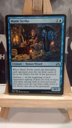 MTG Magic the Gathering Manic Scribe (73/355) Shadows over Innistrad LP - Image 1