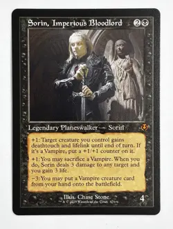 MTG Innistrad Remastered - Sorin, Imperious Bloodlord (Retro Frame) #476 - NM - Image 1