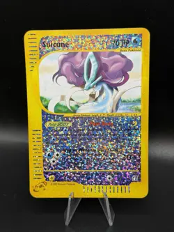 Pokemon Suicune #8/12 Jumbo Aquapolis Box Topper Reverse Holo 2002 NM - Image 1
