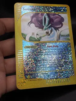Pokemon Suicune #8/12 Jumbo Aquapolis Box Topper Reverse Holo 2002 NM - Image 2