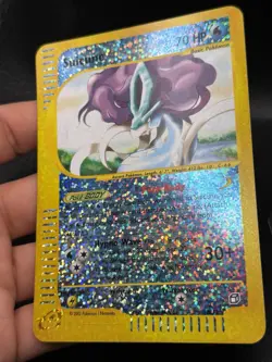 Pokemon Suicune #8/12 Jumbo Aquapolis Box Topper Reverse Holo 2002 NM - Image 3