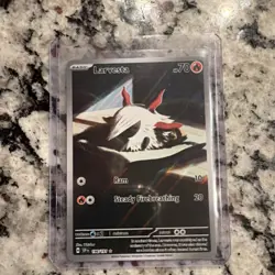 Pokemon Larvesta 196/191 Sv08: Surging Sparks Illustration Rare Holo Basic 70 HP - Image 1