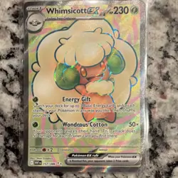 Pokemon Whimsicott ex 157/086 Sv: White Flare Ultra Rare Full Art Holo 230 HP - Image 1