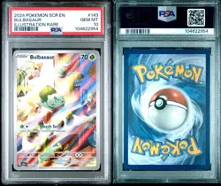 Pokemon Bulbasaur 143/142 Sv07: Stellar Crown Illustration Rare Holo PSA 10 2024 - Image 5