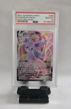 Pokemon 2021 Evolving Skies Full Art ESPEON Vmax #065 PSA 10 Gem Mint RARE - Image 5