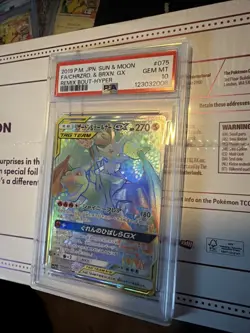 2019 POKEMON JPN SM REMIX BOUT #075 FULL ART/CHARIZARD & BRAIXEN GX-HYPER PSA 10 - Image 1