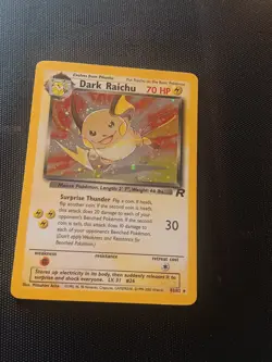 Pokemon Dark Raichu Holo TCG Card 83/82 Secret Rare Team Rocket **LP** - Image 1