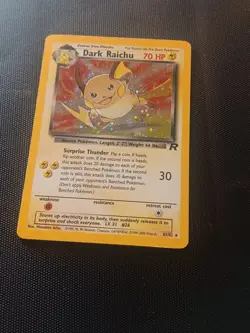 Pokemon Dark Raichu Holo TCG Card 83/82 Secret Rare Team Rocket **LP** - Image 2