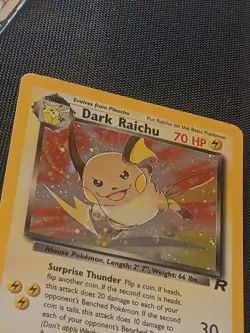 Pokemon Dark Raichu Holo TCG Card 83/82 Secret Rare Team Rocket **LP** - Image 5