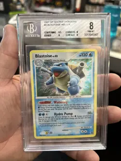 Pokemon Blastoise Holo Bleed BGS 8 Diamond & Pearl Secret Wonders 2/132 Rare - Image 1