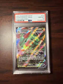 Pokemon Sword and Shield Evolving Skies Rayquaza Vmax PSA 10 GEM MINT - Image 1