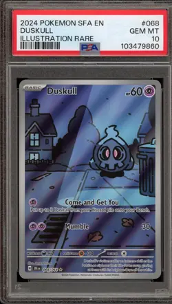 Pokemon Duskull Shrouded Fable Illustration Rare #068 PSA 10 Gem Mint - Image 1