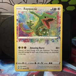 Pokemon TCG Rayquaza Amazing Rare 138/185 Vivid Voltage Mint - Image 1